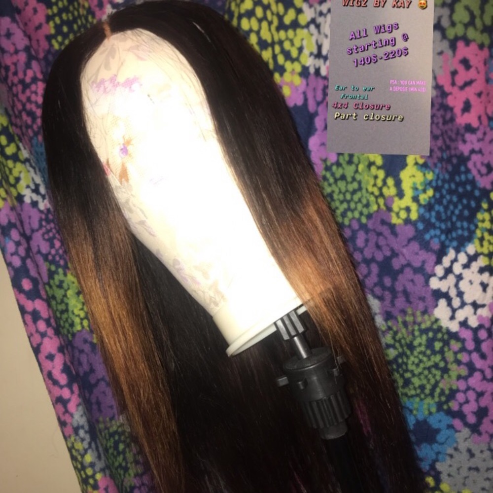22inch ombré 100% human wig